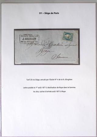 1849-1900, Importante collection d'oblitérations de