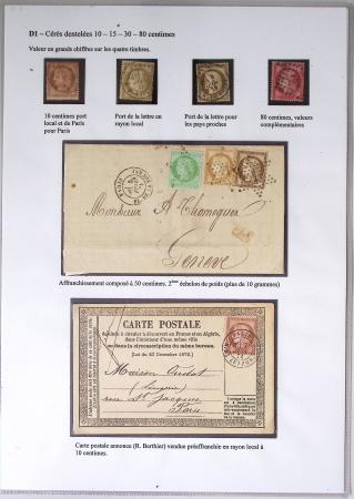 1849-1900, Importante collection d'oblitérations de