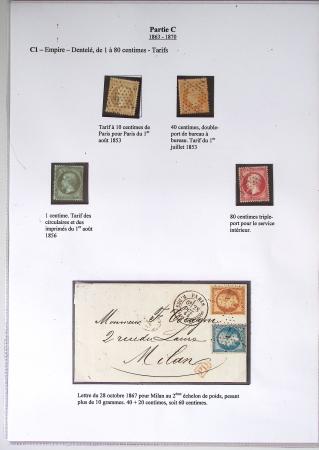1849-1900, Importante collection d'oblitérations de