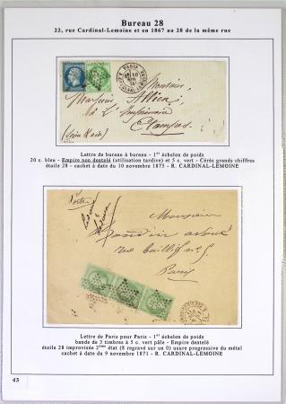 1849-1900, Importante collection d'oblitérations de
