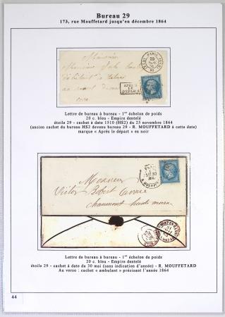 1849-1900, Importante collection d'oblitérations de
