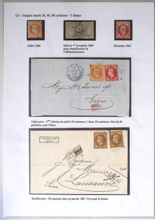 1849-1900, Importante collection d'oblitérations de