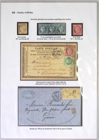 1849-1900, Importante collection d'oblitérations de