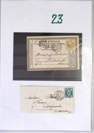 1849-1900, Importante collection d'oblitérations de