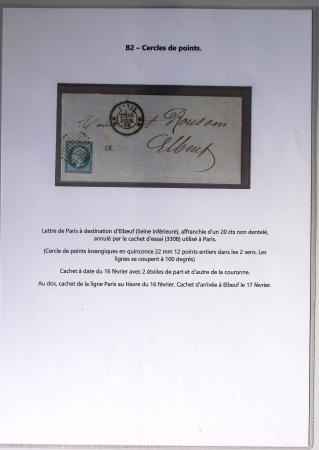 1849-1900, Importante collection d'oblitérations de