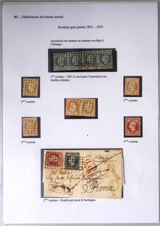 1849-1900, Importante collection d'oblitérations de