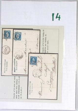 1849-1900, Importante collection d'oblitérations de