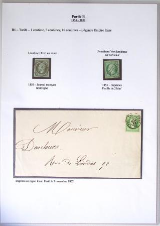 1849-1900, Importante collection d'oblitérations de