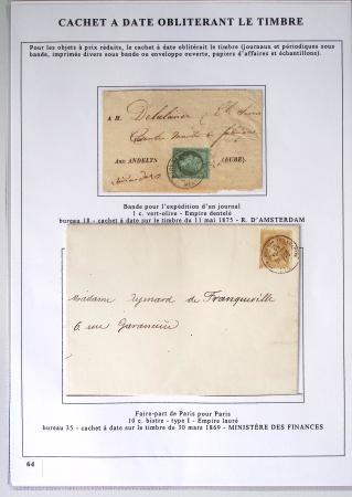 1849-1900, Importante collection d'oblitérations de