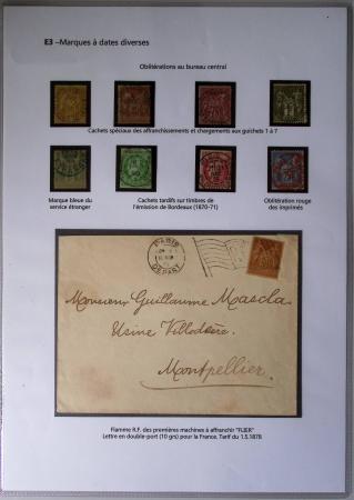 1849-1900, Importante collection d'oblitérations de