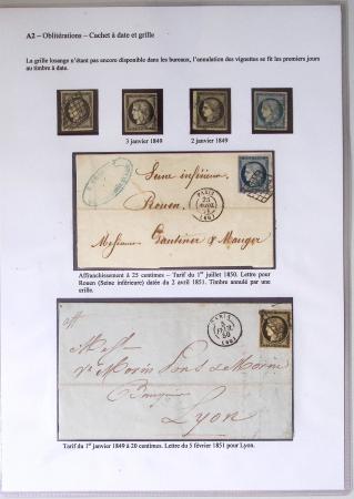 1849-1900, Importante collection d'oblitérations de