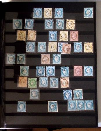 1849-1874, Lot de classiques de France, orienté sur