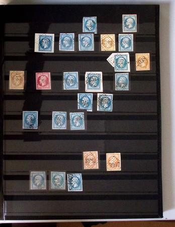 1849-1874, Lot de classiques de France, orienté sur