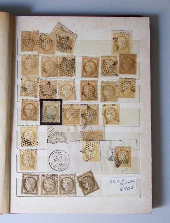 1849-1874, Lot de classiques de France, orienté sur