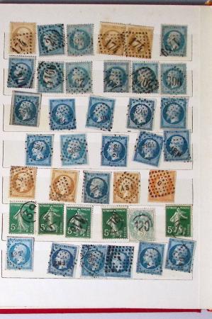 1849-1874, Lot de classiques de France, orienté sur