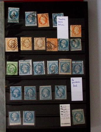 1849-1874, Lot de classiques de France, orienté sur