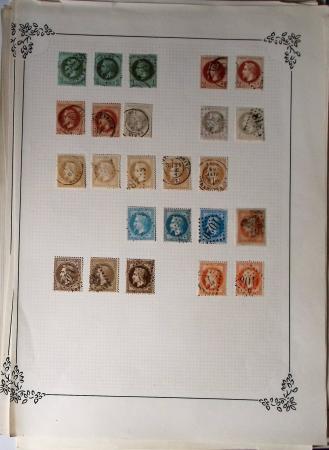 1849-1874, Lot de classiques de France, orienté sur
