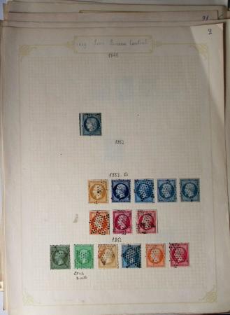 1849-1874, Lot de classiques de France, orienté sur