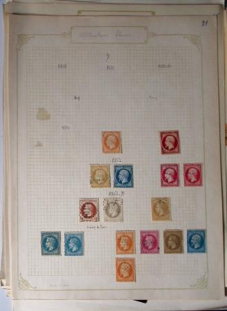 1849-1874, Lot de classiques de France, orienté sur