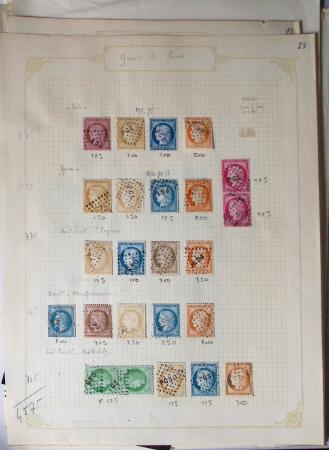 1849-1874, Lot de classiques de France, orienté sur