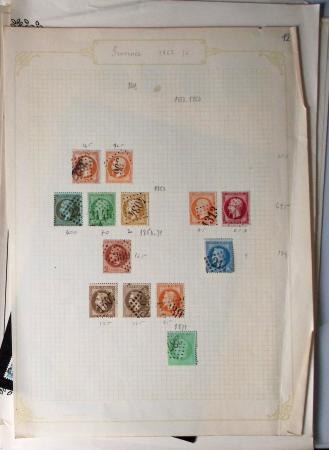 1849-1874, Lot de classiques de France, orienté sur