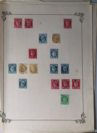 1849-1874, Lot de classiques de France, orienté sur