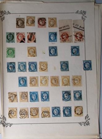 1849-1874, Lot de classiques de France, orienté sur