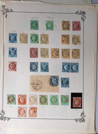 1849-1874, Lot de classiques de France, orienté sur