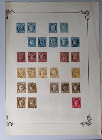 1849-1874, Lot de classiques de France, orienté sur