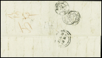N°17B 80c rose, encadré par deux voisins, obl. PC sur