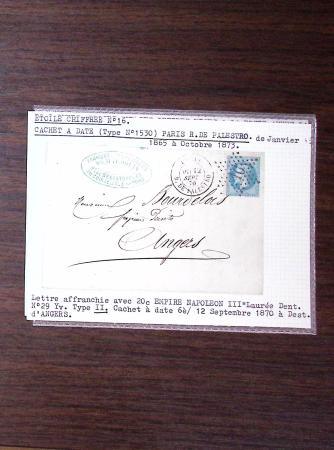 1840-1900 Divers comprenant : Classeur de Bureau contenant