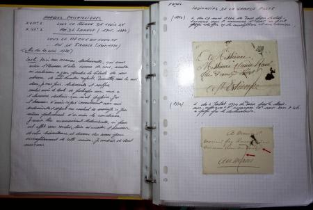 1840-1900 Divers comprenant : Classeur de Bureau contenant