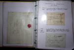 1840-1900 Divers comprenant : Classeur de Bureau contenant