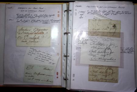 1840-1900 Divers comprenant : Classeur de Bureau contenant