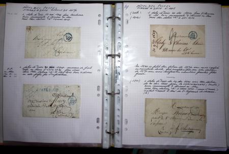 1840-1900 Divers comprenant : Classeur de Bureau contenant