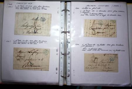 1840-1900 Divers comprenant : Classeur de Bureau contenant