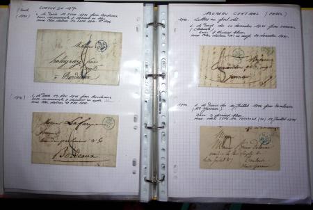 1840-1900 Divers comprenant : Classeur de Bureau contenant