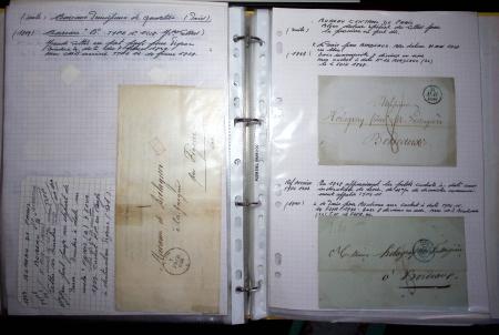 1840-1900 Divers comprenant : Classeur de Bureau contenant