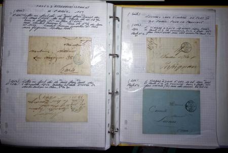 1840-1900 Divers comprenant : Classeur de Bureau contenant