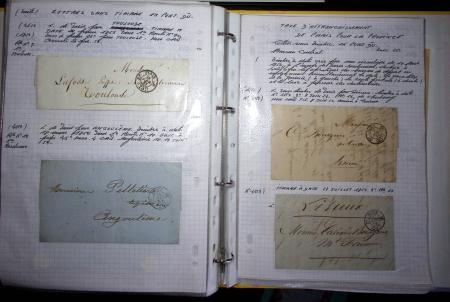 1840-1900 Divers comprenant : Classeur de Bureau contenant