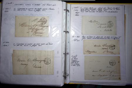 1840-1900 Divers comprenant : Classeur de Bureau contenant