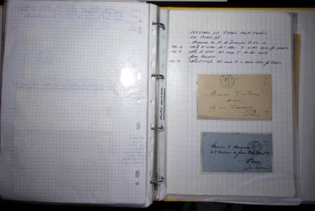 1840-1900 Divers comprenant : Classeur de Bureau contenant
