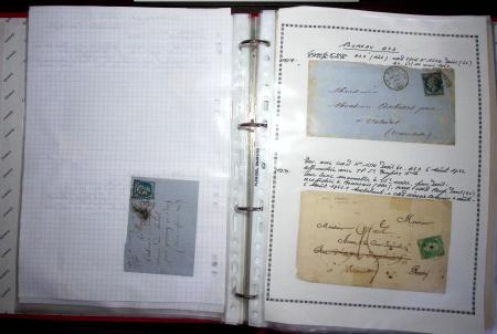 1840-1900 Divers comprenant : Classeur de Bureau contenant