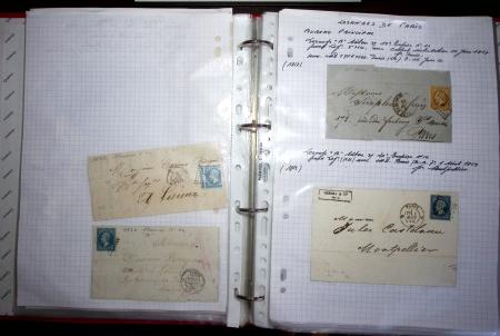 1840-1900 Divers comprenant : Classeur de Bureau contenant