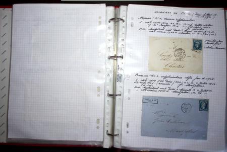 1840-1900 Divers comprenant : Classeur de Bureau contenant