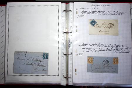 1840-1900 Divers comprenant : Classeur de Bureau contenant