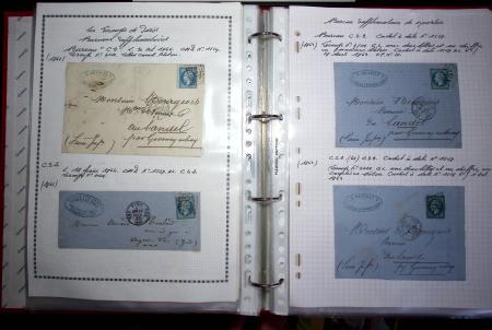 1840-1900 Divers comprenant : Classeur de Bureau contenant
