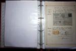 1840-1900 Divers comprenant : Classeur de Bureau contenant