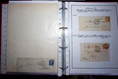 1840-1900 Divers comprenant : Classeur de Bureau contenant