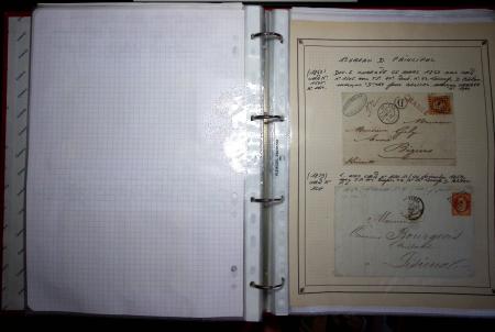 1840-1900 Divers comprenant : Classeur de Bureau contenant